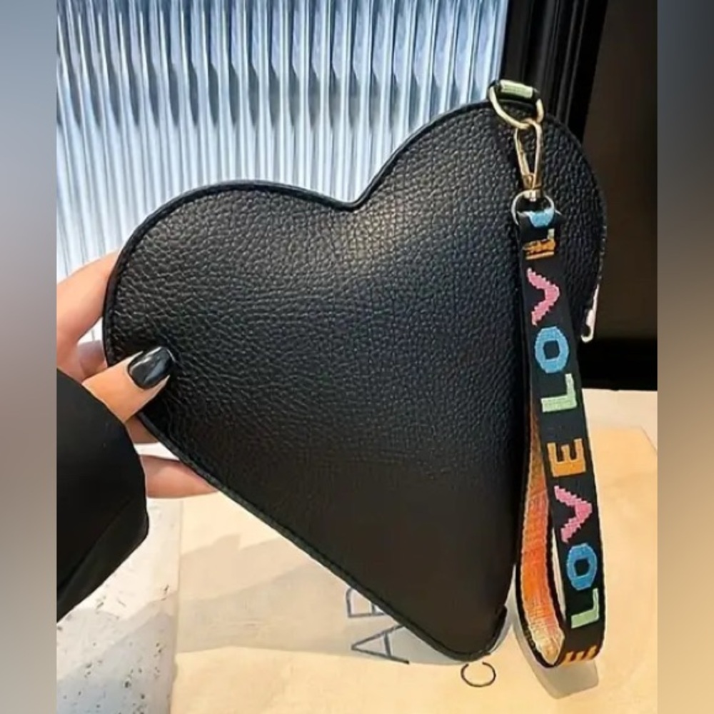 Heart-Shaped Wristlet/Purse/ Bag